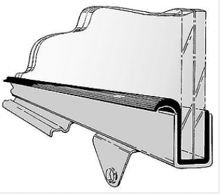 32/38 Glass to Door Channel Seal